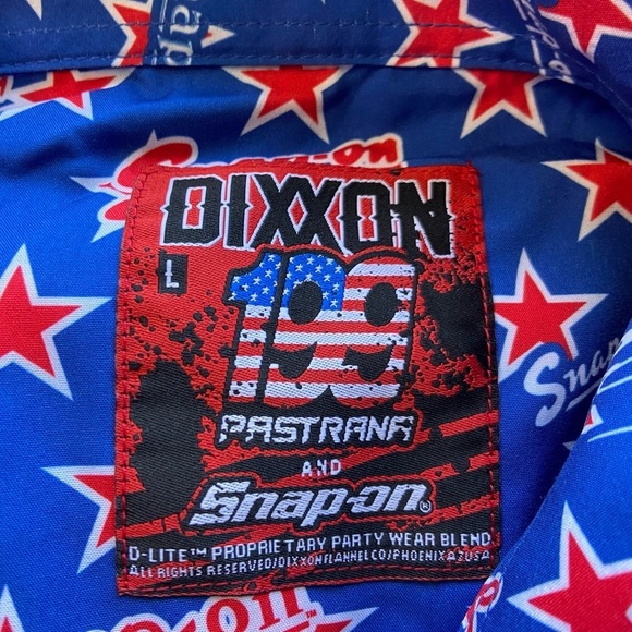 DIXXON 199 Travis Pastrana Snap On Short Sleeve Mens Shirt L Limited Edition - Picture 5 of 11